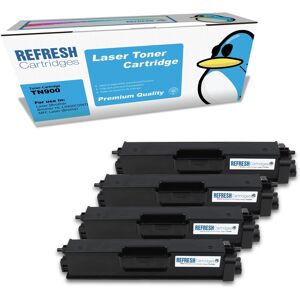 Refresh Cartridges Full Set Pack Tn-900 Toner Compatible With Brother Printers Refresh Cartridges Full Set Pack Tn-900 Toner Compatible With Brother Printers