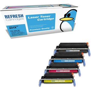 Refresh Cartridges Value Pack 641a Bk/c/m/y Toners Compatible With Hp Printers Refresh Cartridges Value Pack 641a Bk/c/m/y Toners Compatible With Hp Printers
