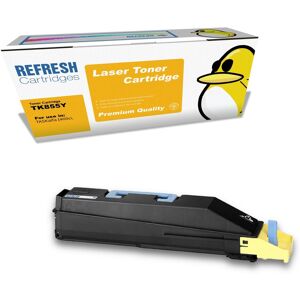 Refresh Cartridges Yellow Tk-855y Toner Compatible With Kyocera Printers Refresh Cartridges Yellow Tk-855y Toner Compatible With Kyocera Printers