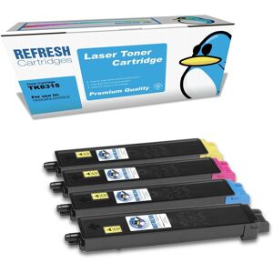 Refresh Cartridges Full Set Pack Tk8315 Toner Compatible With Kyocera Printers Refresh Cartridges Full Set Pack Tk8315 Toner Compatible With Kyocera Printers