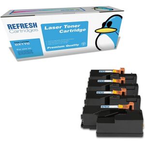 Refresh Cartridges Value Pack 593-11144/5/6/7 Toner Compatible With Dell Printer Refresh Cartridges Value Pack 593-11144/5/6/7 Toner Compatible With Dell Printer
