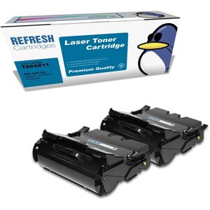 Refresh Cartridges Black T654/t656 Xxl Toner Twin Pack Compatible With Lexmark Refresh Cartridges Black T654/t656 Xxl Toner Twin Pack Compatible With Lexmark