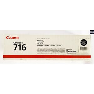 Genuine Canon 716 Black Toner Cartridge 716bk For Lbp5050 Mf8030c/8040 8050c Vat Genuine Canon 716 Black Toner Cartridge 716bk For Lbp5050 Mf8030c/8040 8050c Vat