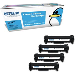 Refresh Cartridges Full Set Value Pack 304a Toners Compatible With Hp Printers Refresh Cartridges Full Set Value Pack 304a Toners Compatible With Hp Printers