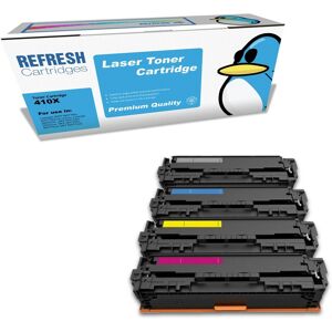 Refresh Cartridges Full Set Value Pack 410x Toners Compatible With Hp Printers Refresh Cartridges Full Set Value Pack 410x Toners Compatible With Hp Printers