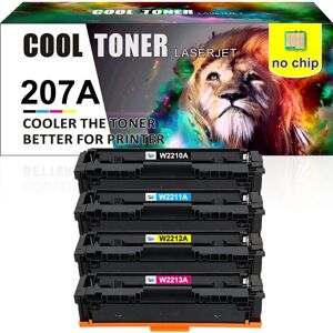 4x Toner Compatible For Hp 207a W2210a Color Laserjet Pro M255dw M283fdw No Chip 4x Toner Compatible For Hp 207a W2210a Color Laserjet Pro M255dw M283fdw No Chip