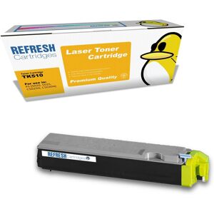Refresh Cartridges Yellow Tk-510y Toner Compatible With Kyocera Printers Refresh Cartridges Yellow Tk-510y Toner Compatible With Kyocera Printers