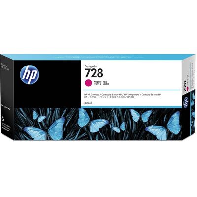 HP 728 (F9k16a) Designjet T830/t730 Series Magenta 300ml Ink Cartridge HP 728 (F9k16a) Designjet T830/t730 Series Magenta 300ml Ink Cartridge
