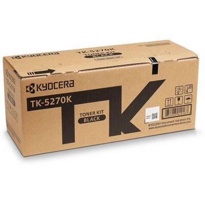 Genuine Kyocera Tk-5270k (1t02tv0nl0) Black Toner Cartridge Genuine Kyocera Tk-5270k (1t02tv0nl0) Black Toner Cartridge