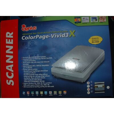 Genius Colorpage-Vivid3 A4 Parallel Port Flatbed Scanner Rare Vintage Genius Colorpage-Vivid3 A4 Parallel Port Flatbed Scanner Rare Vintage