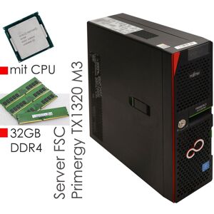 Fujitsu Siemens Primergy Tx1320 M3 Server - 16GB DDR4 - G4560 CPU Fujitsu Siemens Primergy Tx1320 M3 Server - 16GB DDR4 - G4560 CPU