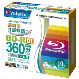 Verbatim 50GB 4x Blu-ray Disc - 10 Pack - Official Japan Import Verbatim 50GB 4x Blu-ray Disc - 10 Pack - Official Japan Import