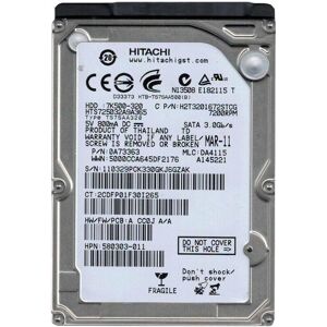 Hard Disk 320gb Hgst Hitachi Sata 2.5\" Hts725032a9a365 Internal Not Refurbished Hard Disk 320gb Hgst Hitachi Sata 2.5\" Hts725032a9a365 Internal Not Refurbished