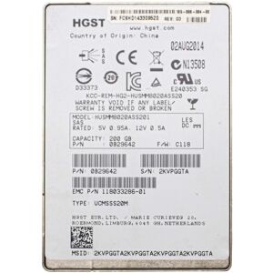 Hitachi Husmm8020ass201 Ssd 200gb Sas 2.5\" Solid State Drive Server Nas Fat Hitachi Husmm8020ass201 Ssd 200gb Sas 2.5\" Solid State Drive Server Nas Fat
