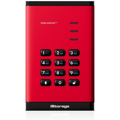Istorage Diskashur3 Ssd 256-Bit 1tb - Red Istorage Diskashur3 Ssd 256-Bit 1tb - Red