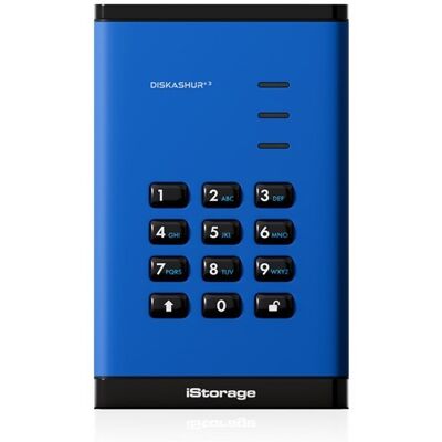 Istorage Diskashur3 Ssd 256-Bit 2tb - Blue Istorage Diskashur3 Ssd 256-Bit 2tb - Blue
