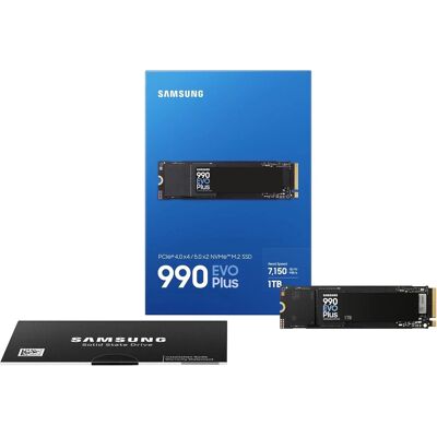 SAMSUNG 990 Evo Plus 1tb Nvme M.2 2280 Ssd Pcie 4.0 5.0 Gen4 Gen5 7150mb/s SAMSUNG 990 Evo Plus 1tb Nvme M.2 2280 Ssd Pcie 4.0 5.0 Gen4 Gen5 7150mb/s