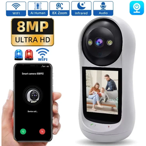 Does Not Apply 8mp Wifi Camera Video Call With 2.8 Inch Ips Screen Baby Cry Sound Detection Wir Does Not Apply 8mp Wifi Camera Video Call With 2.8 Inch Ips Screen Baby Cry Sound Detection Wir