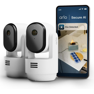 Arlo Essential 3 Pan-Tilt-Zoom Indoor Security Camera Hd, Wired Home Cctv With A Arlo Essential 3 Pan-Tilt-Zoom Indoor Security Camera Hd, Wired Home Cctv With A