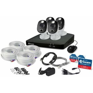 Swann 4k Cctv Camera Kit Dvr 8-5680 8 Channel 1tb 4 X Pro-4kwlb Spotlight Siren Swann 4k Cctv Camera Kit Dvr 8-5680 8 Channel 1tb 4 X Pro-4kwlb Spotlight Siren