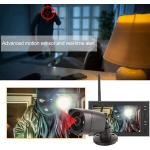 7 Inch Lcd Wireless Wifi 4ch Security Monitor System Display+camera 1pc Ir C New 7 Inch Lcd Wireless Wifi 4ch Security Monitor System Display+camera 1pc Ir C New