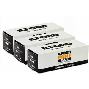 Ilford Pan F Plus 120 Black & White Roll Film - 3 Pack Ilford Pan F Plus 120 Black & White Roll Film - 3 Pack
