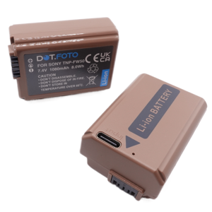 Dot.Foto 2x Np-Fw50 Usb-C Battery For Sony A7 A7m2 A7r A6000 A6300 A6400 A6500 / Dsc-Rx10 Dot.Foto 2x Np-Fw50 Usb-C Battery For Sony A7 A7m2 A7r A6000 A6300 A6400 A6500 / Dsc-Rx10