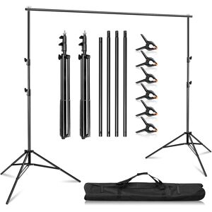 Mskira 2x3m/6.5x10ft Photography Backdrop Stand Adjustable Background Support Sy Mskira 2x3m/6.5x10ft Photography Backdrop Stand Adjustable Background Support Sy
