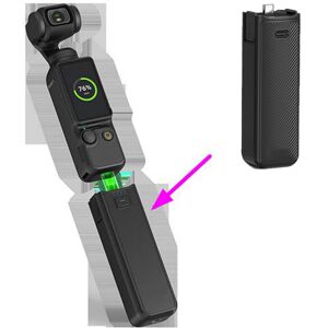 For Dji Osmo Pocket3 Sports Camera Grip Mobile Power Charger Extension Accessory For Dji Osmo Pocket3 Sports Camera Grip Mobile Power Charger Extension Accessory