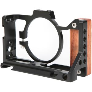 Aluminium Alloy Camera Cage Protective Casing Wooden Handle Grip For Zv1 C Ls Aluminium Alloy Camera Cage Protective Casing Wooden Handle Grip For Zv1 C Ls