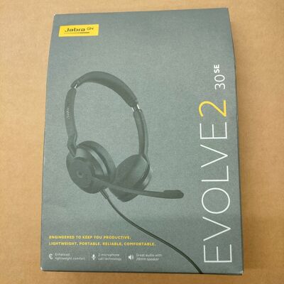 Jabra Evolve2 30 Ms Stereo Headset Usb-C Wired Black (23189-999-879) Jabra Evolve2 30 Ms Stereo Headset Usb-C Wired Black (23189-999-879)