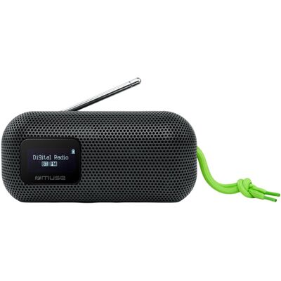 Muse Portable Waterproof Bluetooth Speaker - 10W, FM Radio, Black Muse Portable Waterproof Bluetooth Speaker - 10W, FM Radio, Black