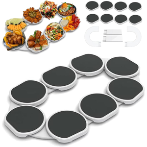 Accmuzzy Lazy Susan Turntable For Dining Table,Large Desktop Expandable Lazy Susan Turnta Accmuzzy Lazy Susan Turntable For Dining Table,Large Desktop Expandable Lazy Susan Turnta
