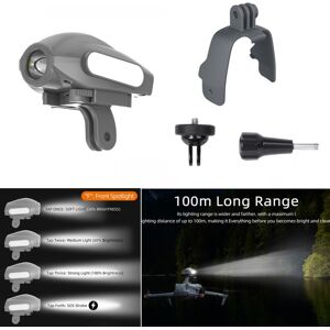 Led Night Light Searchlight + Mount Adapter Bracket Kit Set For Dji Fpv Drone Led Night Light Searchlight + Mount Adapter Bracket Kit Set For Dji Fpv Drone