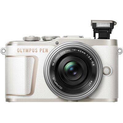 Olympus Pen E-Pl10 Mirrorless Digital Camera With 14-42mm Lens - White Olympus Pen E-Pl10 Mirrorless Digital Camera With 14-42mm Lens - White