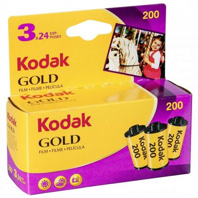 Kodak Gold 200 Film Pack 135 (24 Exp) - Triple Pack Kodak Gold 200 Film Pack 135 (24 Exp) - Triple Pack
