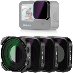 Neewer Fl-Gp18d 4-Pack Nd/cpl Set For Gopro Hero 9-12, Black Neewer Fl-Gp18d 4-Pack Nd/cpl Set For Gopro Hero 9-12, Black