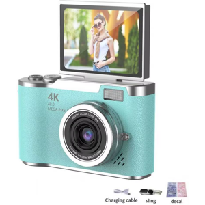 Does Not Apply 4k Digital Camera Ccd 180° Flip Screen Selfie Camera 8x Digital Zoom 48mp Portab Does Not Apply 4k Digital Camera Ccd 180° Flip Screen Selfie Camera 8x Digital Zoom 48mp Portab