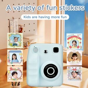 (Blue)Kids Instant Print Camera 48mp Video Digital Camera With Printing Paper^ (Blue)Kids Instant Print Camera 48mp Video Digital Camera With Printing Paper^