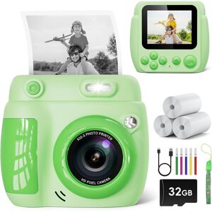 Kids Camera Instant Print,2.4'' Lcd Screen 1080p 20mp Kid Instant Camera With 32 Kids Camera Instant Print,2.4'' Lcd Screen 1080p 20mp Kid Instant Camera With 32