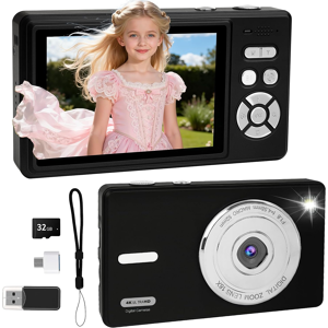 Cetoon Digital Camera 4k - Autofocus Compact Cameras With 32gb Sd Card 44mp Portable Mi Cetoon Digital Camera 4k - Autofocus Compact Cameras With 32gb Sd Card 44mp Portable Mi