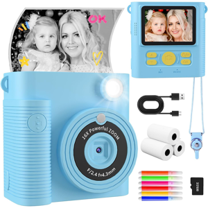 Does Not Apply Kids Instant Print Camera – 1080p Hd Camera With Sd Card & Print Paper Does Not Apply Kids Instant Print Camera – 1080p Hd Camera With Sd Card & Print Paper