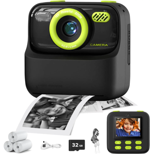 Kids Instant Camera 1080p Hd Dual Lens Selfie Digital Camera With 32gb Print Uk Kids Instant Camera 1080p Hd Dual Lens Selfie Digital Camera With 32gb Print Uk