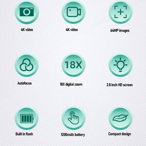 4k 64mp Digital Camera Autofocus Compact Point And Shoot Camera With 18x Dig New 4k 64mp Digital Camera Autofocus Compact Point And Shoot Camera With 18x Dig New