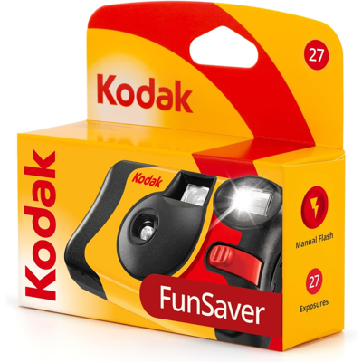 Kodak Single Use Funsaver Camera With Flash 27 Exposures +12 Kodak Single Use Funsaver Camera With Flash 27 Exposures +12