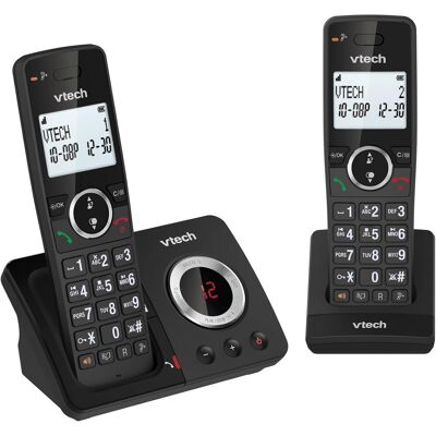 Idect Vtech Es2051 Dect Cordless Phone Black With Answering Machine, Call Block, 18h Idect Vtech Es2051 Dect Cordless Phone Black With Answering Machine, Call Block, 18h