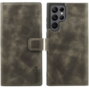 Suncase Cover Flip Case Book Leather Bag In Gray For Samsung Galaxy S25 Ultra Suncase Cover Flip Case Book Leather Bag In Gray For Samsung Galaxy S25 Ultra