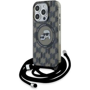 Karl Lagerfeld iPhone 15 Pro Max Hardcase - Monogram & Choupette Karl Lagerfeld iPhone 15 Pro Max Hardcase - Monogram & Choupette