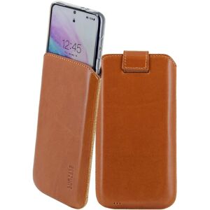 Suncase® Case For Samsung Galaxy S22 5g Bag Genuine Leather Case In Cognac+silicone Case Suncase® Case For Samsung Galaxy S22 5g Bag Genuine Leather Case In Cognac+silicone Case