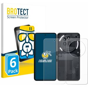 Brotect 6 Pack Glass Screen Protector For Nothing Phone (3a) Pro (Front+back) Protective Brotect 6 Pack Glass Screen Protector For Nothing Phone (3a) Pro (Front+back) Protective